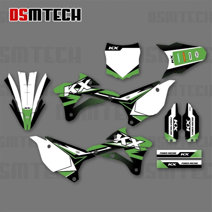 【並行輸入品】DSMTECH カワサキ KX85 KX100 KX 85 KX 100 2014 2015 2016 2017 2018 2019 2020 2021 フルグラフィックデカールステッカー バイク用_5