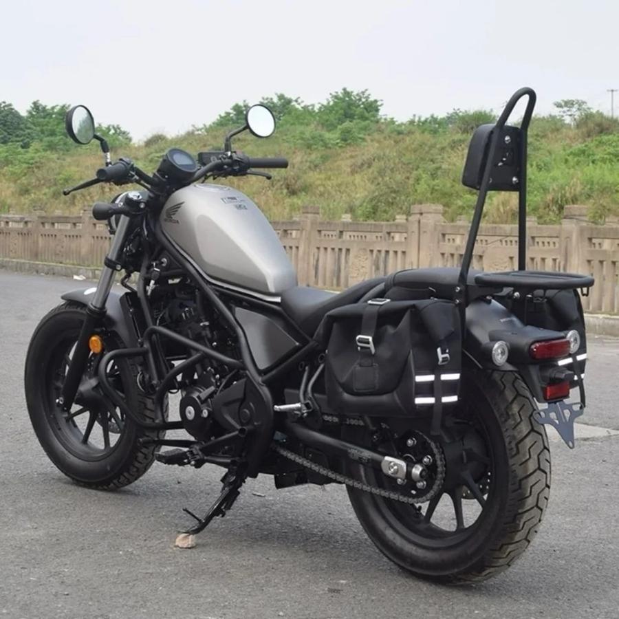 【並行輸入品】ホンダ レブル300 レブル500 CMX300 CMX500 レトロ 防水 サイドバッグ サイドボックス バンパーカスタム レブル300 cm 500用の画像