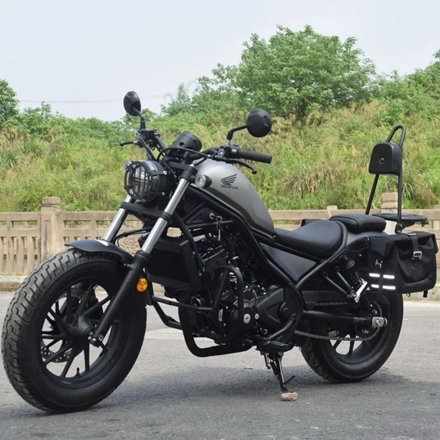 【並行輸入品】ホンダ レブル300 レブル500 CMX300 CMX500 レトロ 防水 サイドバッグ サイドボックス バンパーカスタム レブル300 cm 500用の画像