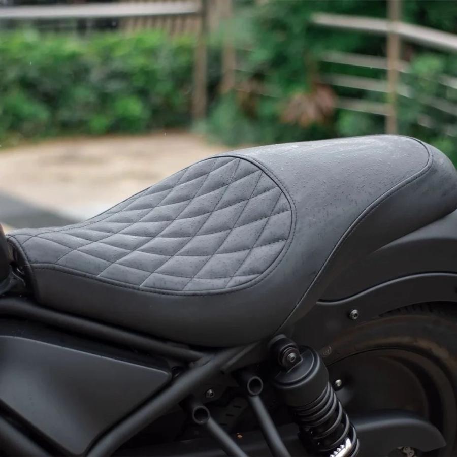 【並行輸入品】ホンダレブル 300 CM300 ワンピースダブルシートクッション専用ストレートアップ手作りシートバッグホンダレブル cm300の画像