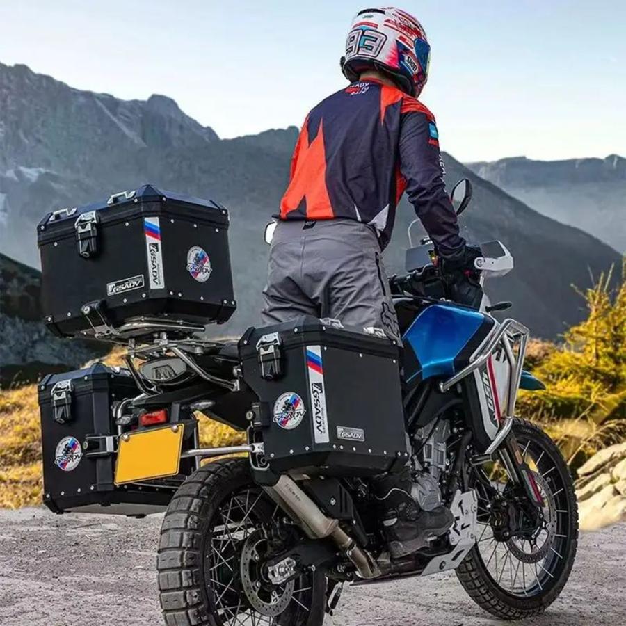 【並行輸入品】450 MT バイクアクセサリートップボックスラックサイドパニアブラケット CFMOTO 450MT 450-MT 2023 2024 キャリアサドルバッグサポートの画像