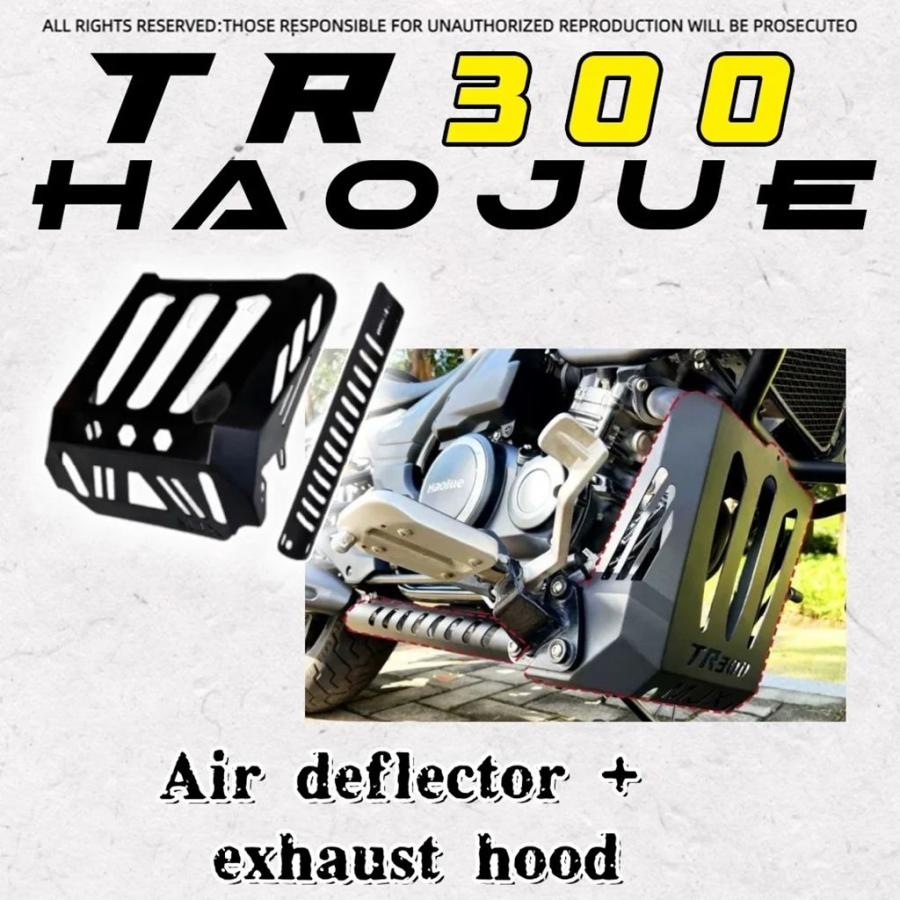 【並行輸入品】Haojue TR300 カスタム部品排気フロントエンド装飾カバー断熱保護カバーサイドカバー保護シェルの画像