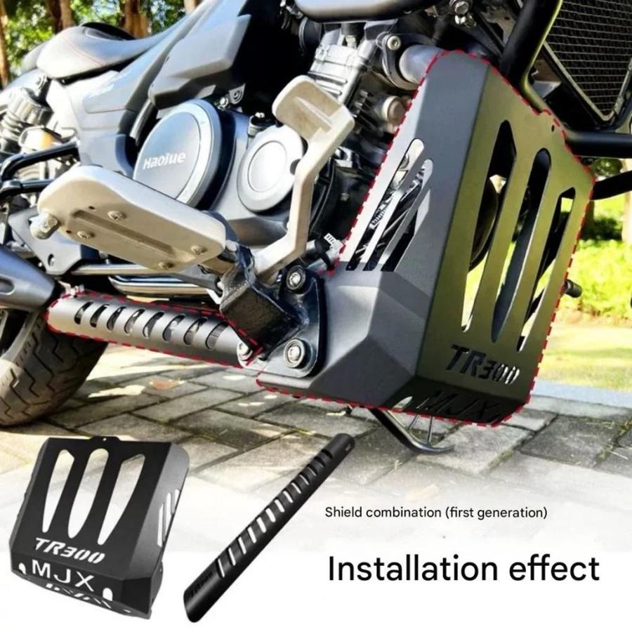 【並行輸入品】Haojue TR300 カスタム部品排気フロントエンド装飾カバー断熱保護カバーサイドカバー保護シェルの画像