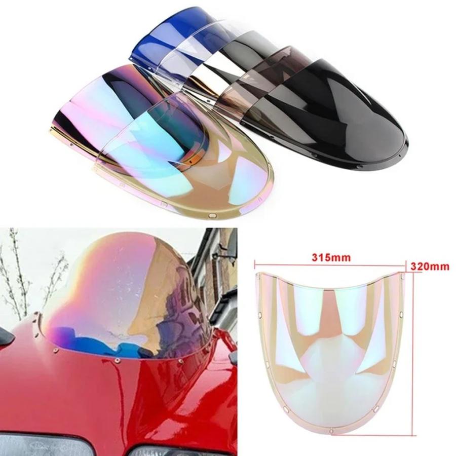 並行輸入品】Motorcycle Double Bubble Windshield Deflector