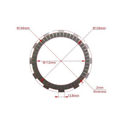【並行輸入品】 Ktm exc300 2t HJZ3002020-2023用バイククラッチフリクションプレートの画像
