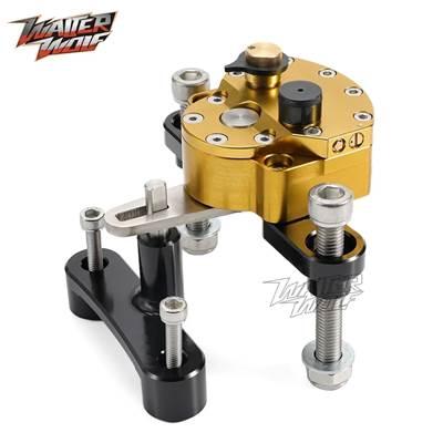 【並行輸入品】 Suzuki hayabusa gsx1300r 2008-2020用バイクステアリングダンパー取り付けブラケットキット安全制御用CNCの画像