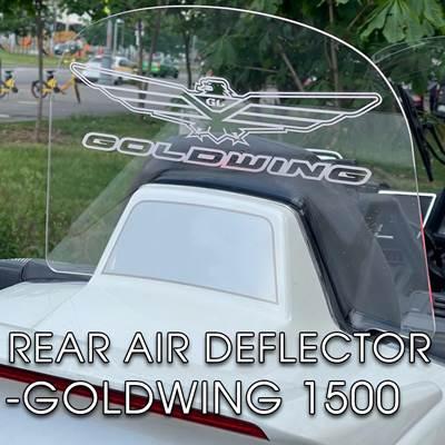 並行輸入品】 LEDライト付きバイクリアフロントガラス ホンダゴールド