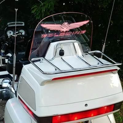 LEDライト付きバイクリアフロントガラス ホンダゴールドウイングgl1500 