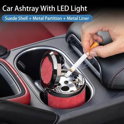 並行輸入品】 LEDライト付きカー灰皿 オートカップホルダー インテリア