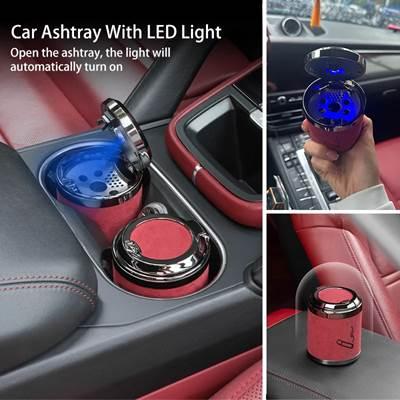 並行輸入品】 LEDライト付きカー灰皿 オートカップホルダー インテリア