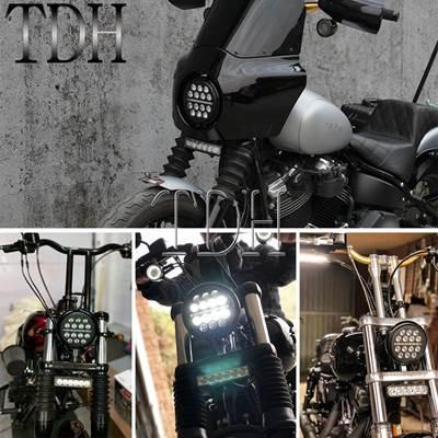 並行輸入品】 5.75 インチバイクヘッドライト 6インチ LEDライトバー