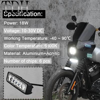 並行輸入品】 5.75 インチバイクヘッドライト 6インチ LEDライトバー