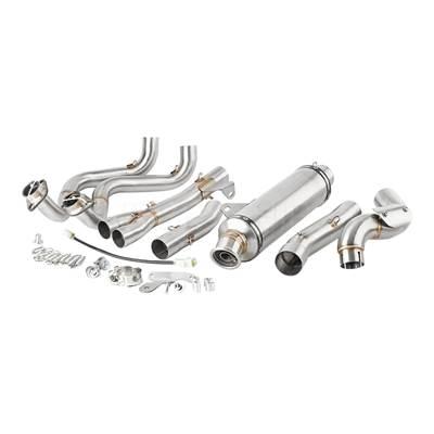 【並行輸入品】 バイク用ハイポジションエキゾーストサイレンサー スリップオンエキゾーストパイプ ヤマハ700 t7 t700 xtz 690 700 2021 2022 2023 2024