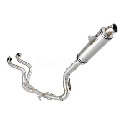 【並行輸入品】 バイク用ハイポジションエキゾーストサイレンサー スリップオンエキゾーストパイプ ヤマハ700 t7 t700 xtz 690 700 2021 2022 2023 2024