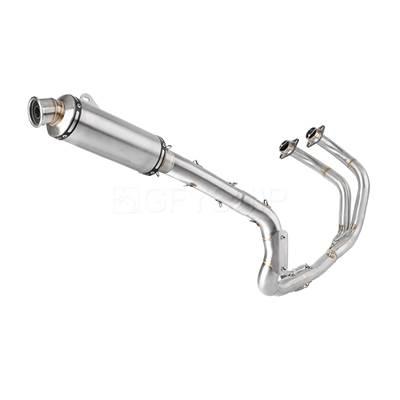 【並行輸入品】 バイク用ハイポジションエキゾーストサイレンサー スリップオンエキゾーストパイプ ヤマハ700 t7 t700 xtz 690 700 2021 2022 2023 2024