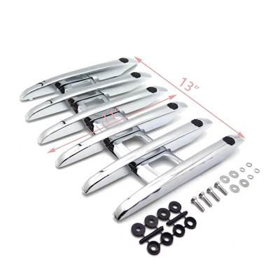 【並行輸入品】 ハーレー用ラゲッジレールラック スカルステルストップ ハーレーツーリングロードキング フラートライグライド ブラック_3