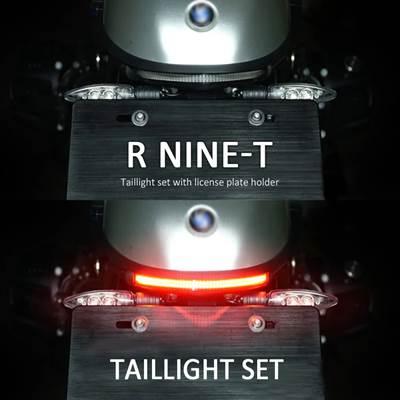 【並行輸入品】 BMW rninet用PCB付きプレートホルダー LEDランプ付き車両用キャスター ランニング距離ブレーキテールライト