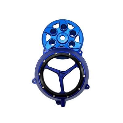 【並行輸入品】 Nc250/450オフロードバイクエンジンクラッチカバーCNCホタルフィットクリアサイドカバー小型ドラムカバーガンボッサーの画像