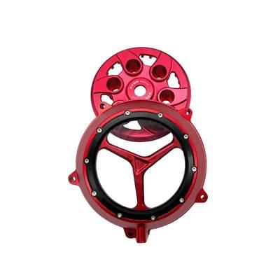 【並行輸入品】 Nc250/450オフロードバイクエンジンクラッチカバーCNCホタルフィットクリアサイドカバー小型ドラムカバーガンボッサーの画像