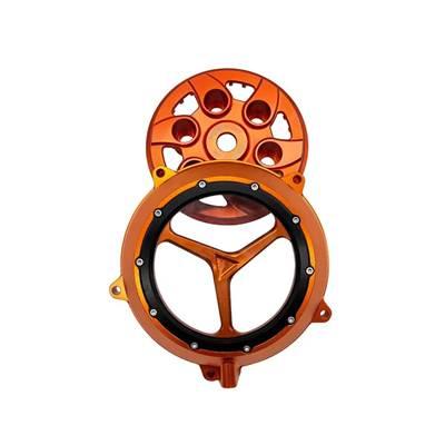 【並行輸入品】 Nc250/450オフロードバイクエンジンクラッチカバーCNCホタルフィットクリアサイドカバー小型ドラムカバーガンボッサーの画像