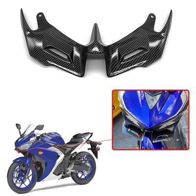 並行輸入品】 バイク用カーボンカバー 空力フロントウィングレット YZF