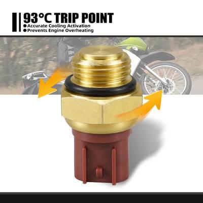 並行輸入品】 バイク用ラジエーターファンサーモスイッチ カワサキ