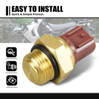 並行輸入品】 バイク用ラジエーターファンサーモスイッチ カワサキ