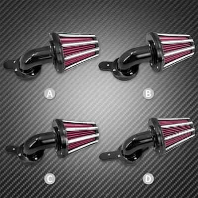 【並行輸入品】 バイク用黒エアクリーナーキット ハーレーツーリングキット ストリートグライドデナ ソフテイルカバー ボーイ用 スポースター xl 883 72の画像