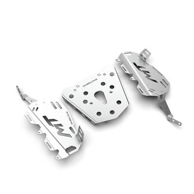 【並行輸入品】 バイクリアサイドラゲッジラックセット トップケース マウントプレート cfmoto 450mt mt 450 mt 2014 2024の画像