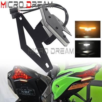 【並行輸入品】 カワサキニンジャ636 zx6r09-18 zx10r08-10用バイクLEDフェンダー ウィンカー ライセンスプレートライトの画像