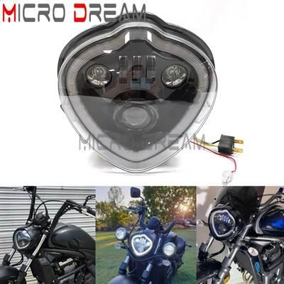 【並行輸入品】 LEDバイク 二輪ヘッドライトアセンブリ ハイビームロービームヘッドランプ 高性能 DRL カワサキ650 en650 2015-2021 12vの画像