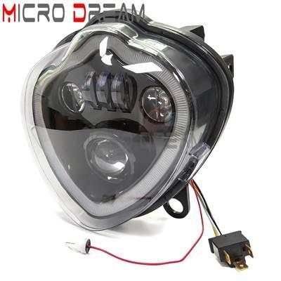 【並行輸入品】 LEDバイク 二輪ヘッドライトアセンブリ ハイビームロービームヘッドランプ 高性能 DRL カワサキ650 en650 2015-2021 12vの画像