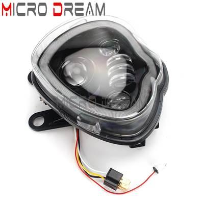 【並行輸入品】 LEDバイク 二輪ヘッドライトアセンブリ ハイビームロービームヘッドランプ 高性能 DRL カワサキ650 en650 2015-2021 12vの画像