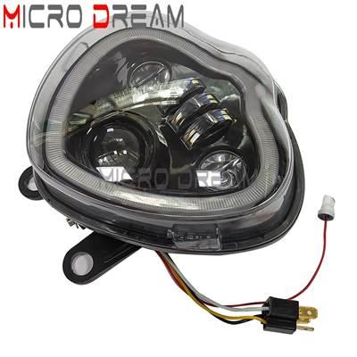 【並行輸入品】 LEDバイク 二輪ヘッドライトアセンブリ ハイビームロービームヘッドランプ 高性能 DRL カワサキ650 en650 2015-2021 12vの画像