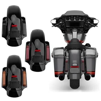 【並行輸入品】 バイク用リアマッドガード LEDボスタイルテールライト ハーレーツーリング ロードグライド トラックス 09-13の画像