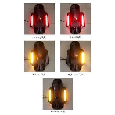 【並行輸入品】 バイク用リアマッドガード LEDボスタイルテールライト ハーレーツーリング ロードグライド トラックス 09-13の画像