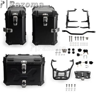 【並行輸入品】 ハーレーパンアメリカ1250 テールラゲッジトップケース サイドボックス 2021-2024用ブラケットキット付きバイクアルミトランク_8