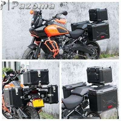 【並行輸入品】 ハーレーパンアメリカ1250 テールラゲッジトップケース サイドボックス 2021-2024用ブラケットキット付きバイクアルミトランク_11
