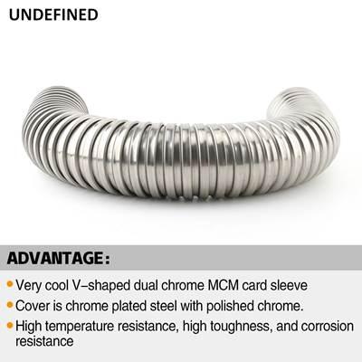 エキパイ　ジャバラ　カバー　3本セット ハーレー　マフラー　エキゾースト エキパイ ジャバラ カバー 3本セット ハーレー マフラー