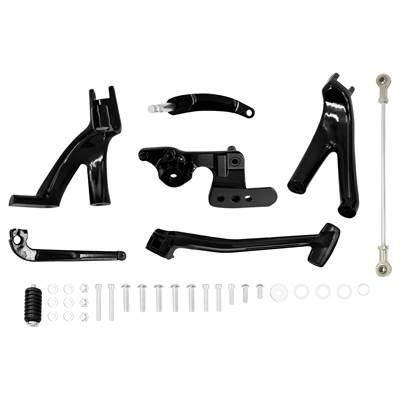 【並行輸入品】 バイク用アルミニウムフロントコントロールフットキット ハーレーソフテイル ストリートボブ ローライダー fxlr fxbb fxst 2018-2022 2023の画像