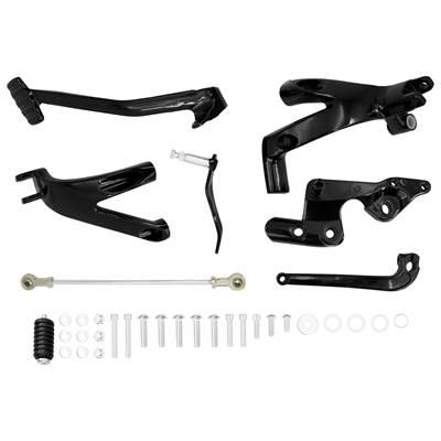 【並行輸入品】 バイク用アルミニウムフロントコントロールフットキット ハーレーソフテイル ストリートボブ ローライダー fxlr fxbb fxst 2018-2022 2023の画像