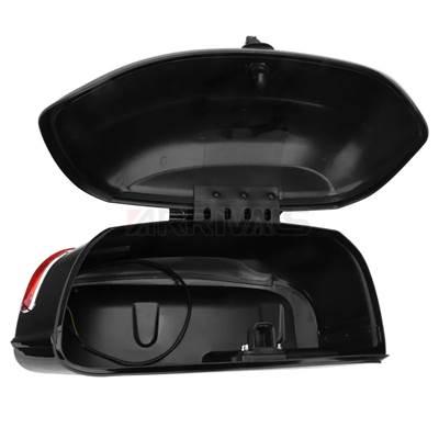 【並行輸入品】 汎用バイク 二輪サイドケース 2ピース サイドボックス テール用ラゲッジパニアーセット スズキ ホンダ用カーリースタイル_2