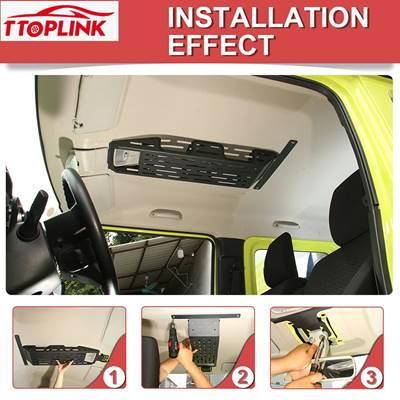 【並行輸入品】 Suzuki jimny 2019用アルミニウム合金ルーフ拡張フレーム ブラケットアクセサリーの画像