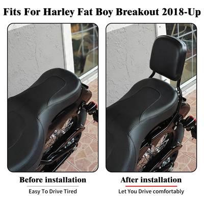 【並行輸入品】 バイク 助手席 カバー付き ハーレーソフトテール flfb fxbr 2018以降の画像
