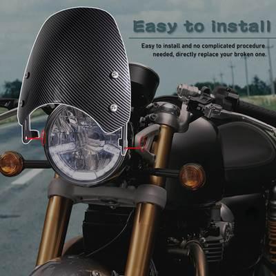 並行輸入品】 フロントブラケット付きバイク用ウィンドスクリーン