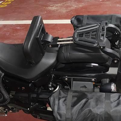 【並行輸入品】 多目的ドライバー助手席 ハーレーネスター用ラゲッジラック付きライダーシシーバー スペシャルrh 975 rh975s 2022 2023の画像