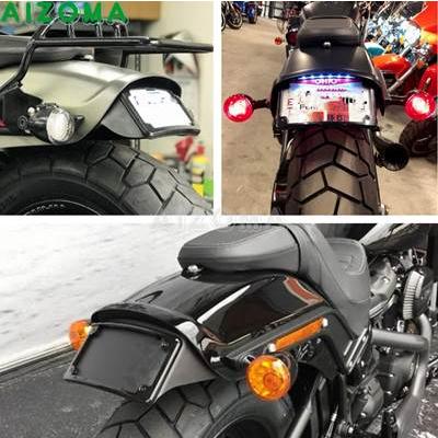 並行輸入品】 バイクライセンスプレートホルダー 高LEDナンバー