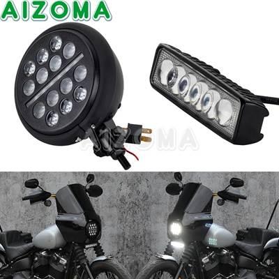 並行輸入品】 クラブスタイル5.75 ''ledラウンドヘッドライト5-3/4