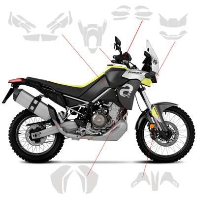 【並行輸入品】 バイク用傷防止保護セット ppf ペイント保護フィルム aprilia tuareg 660 tuareg660 tpu 660_8