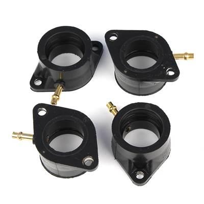 並行輸入品】 4個バイクキャブレターcarbホルダーインテーク